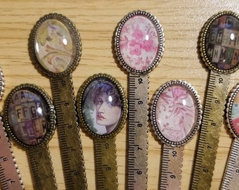 Oval Cabachon Ruler Bookmark