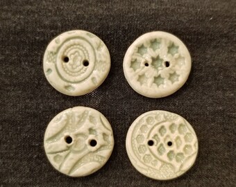 Set of 4 Ceramic Buttons