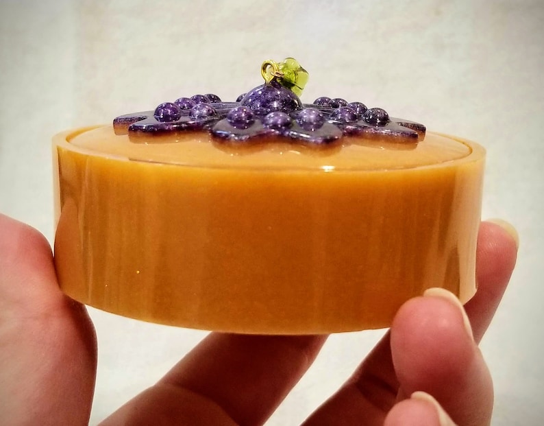 Trinket Box in Orange /& Purple