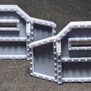 Set of 2 Single Wall Barricade for Warhammer/Warcry/Necromunda Rpg War Games