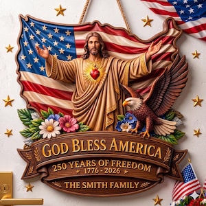 God Bless America Sign - Etsy