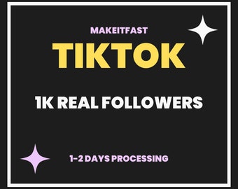 Tiktok 1000 Seguidores Reales Alta Calidad