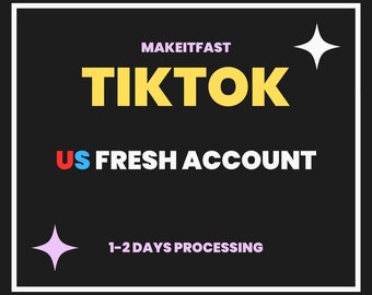 Tiktok Creativity Program US Fresh Account