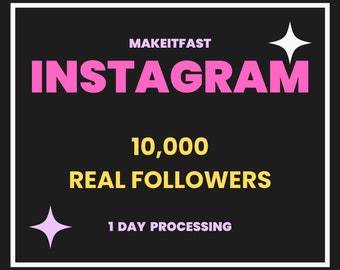Instagram 10000 seguidores Real alta calidad