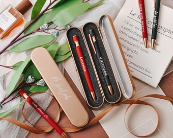 Customized bridesmaids giftswriting pen, personalized ballpoint pen, name engraved souvenirs, wedding guests unique gift pens