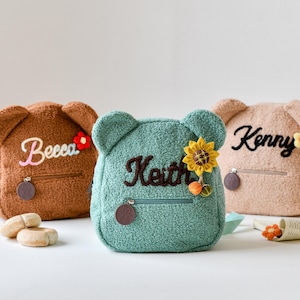 Sac à dos brodé personnalisé - cadeau étudiant parfait - sac à dos avec nom - cadeau idéal pour elle et ses enfants - cadeau personnalisé unique