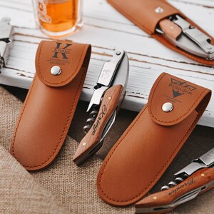 Personalized groomsmen gifts wine bottle opener - Personalised Corkscrew - Engraved Wine Opener - perfect gift for Father's Day, Birthday