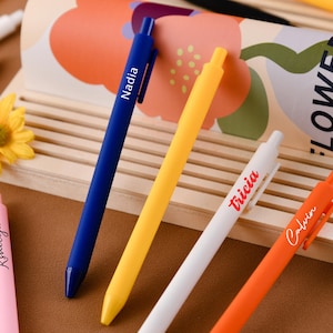 Personalized Custom Pen Set - Engravable Name Pens with Cute Designs - Custom Gifts for Bridesmaids - Logo Engraved Gifts