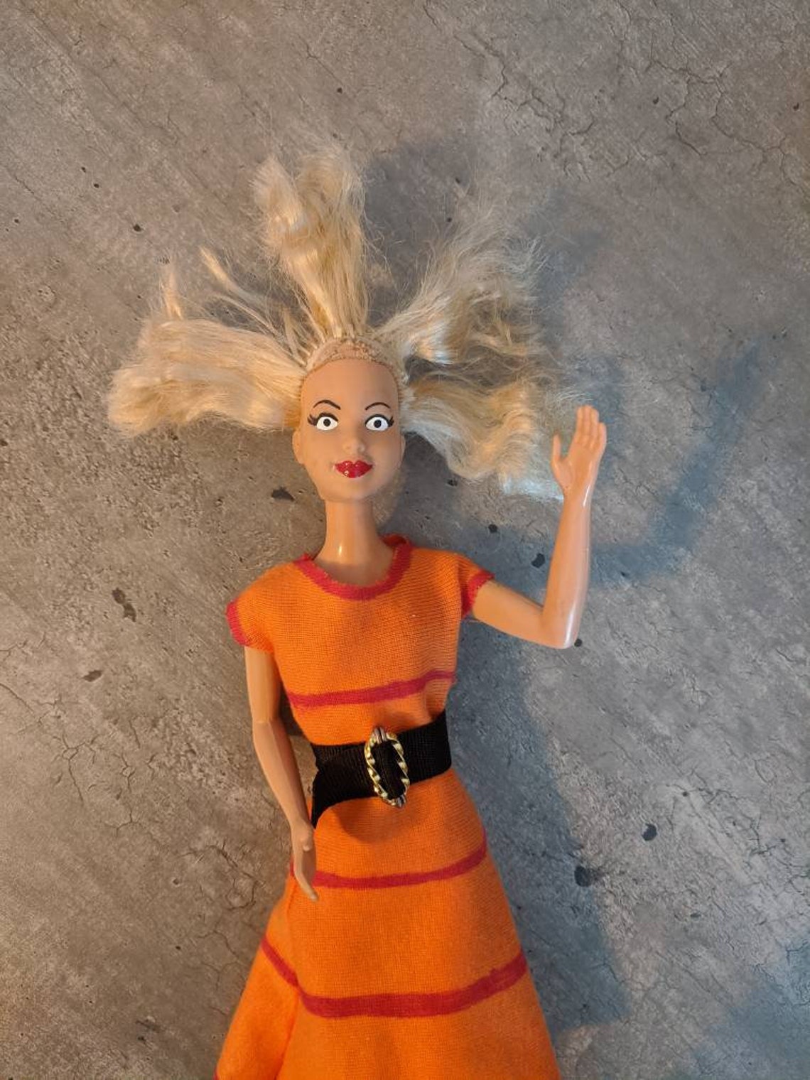 Replica Rugrats Cynthia Doll upcycled Barbie recycled art doll | Etsy