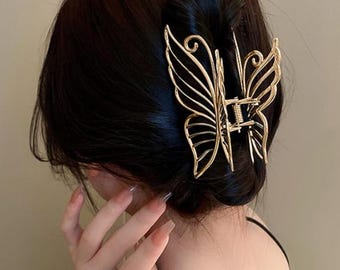 1pc Hollow Out Butterfly Design Metal Hair Claw Street Claw Clips Hair Clips Hair Jaw Clip Hair Clamps Hair Clutch Hair Catcher Clip