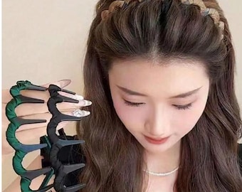 2pcs Women's High Crown Wave Headbands, Non-Slip Hair Clips For Hair Accessories, Headbands, Hair Ties, Serrated Headbands, Suitable