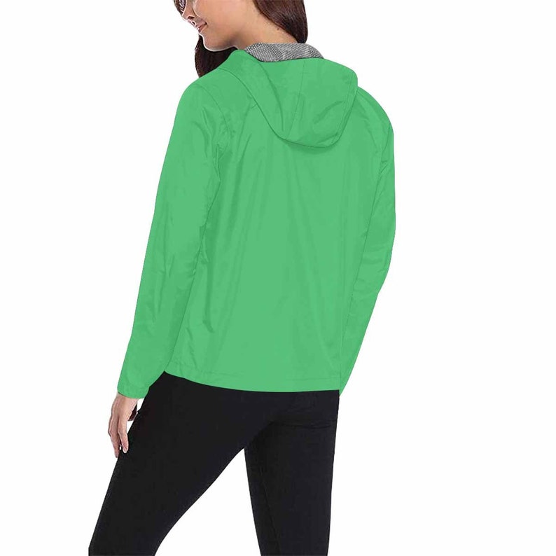 Emerald Green Hooded Windbreaker Jacket Men / Women - Etsy