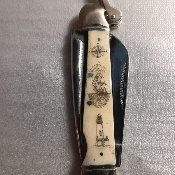 Knife With Compass Etsy