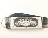 Scrimshaw Double-Dog Pocket Knife