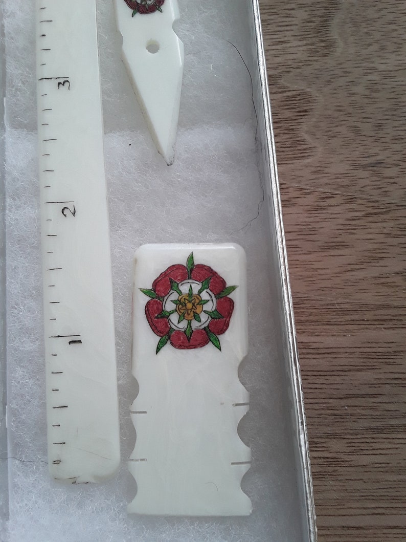Scrimshaw Embroidery Ruler and Winder Custom Designs Etsy