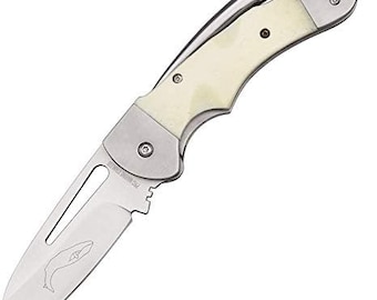 Myerchin Blank Bone Smooth Edge Marlin Spike Knife "Generation 2 Captain"