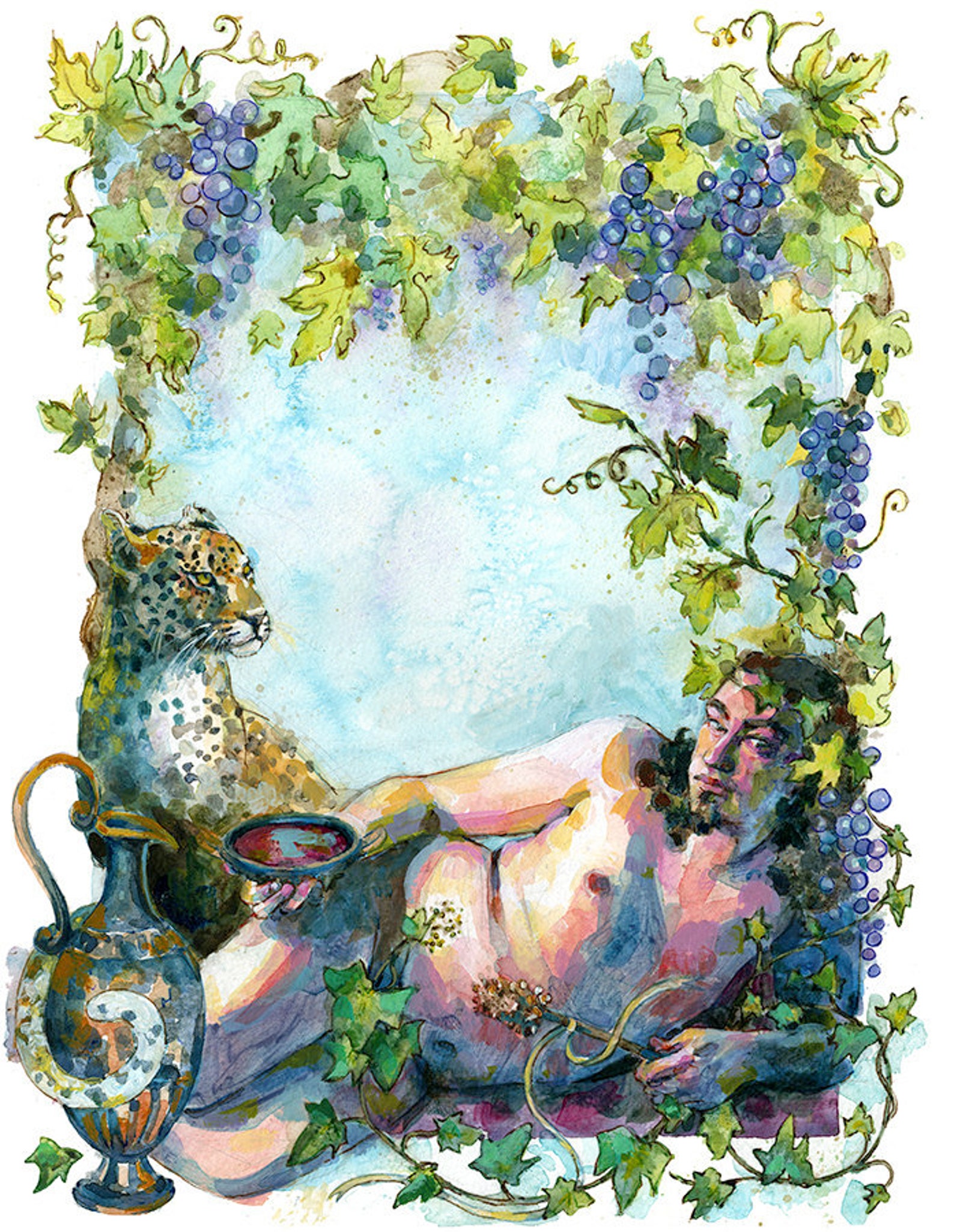 Дионис бог виноделия картины