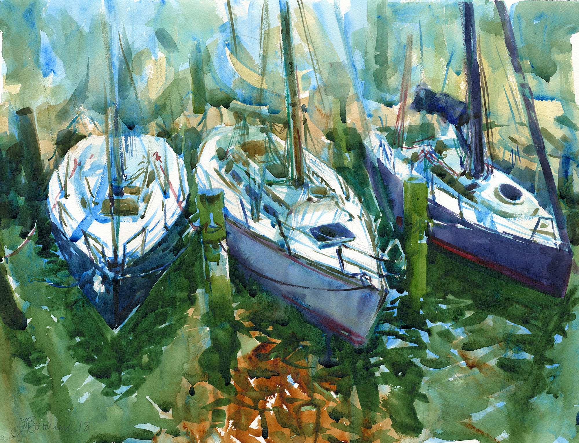 annapolis sailboat artist