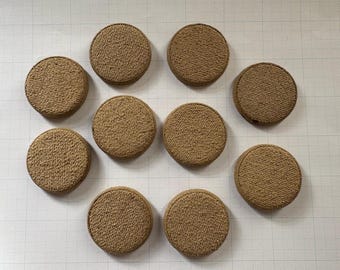 Botones de tela para abrigo, estilo vintage - Juego de 10