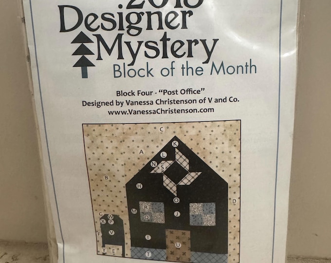 2015 Designer Mystery Quilt Block Kit – Post Office Block Four