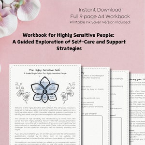 Highly Sensitive Person Workbook – A Guided Exploration of Self-Care and Support Strategies