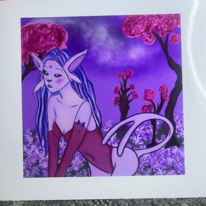 Espeon Girl 7x7 Print