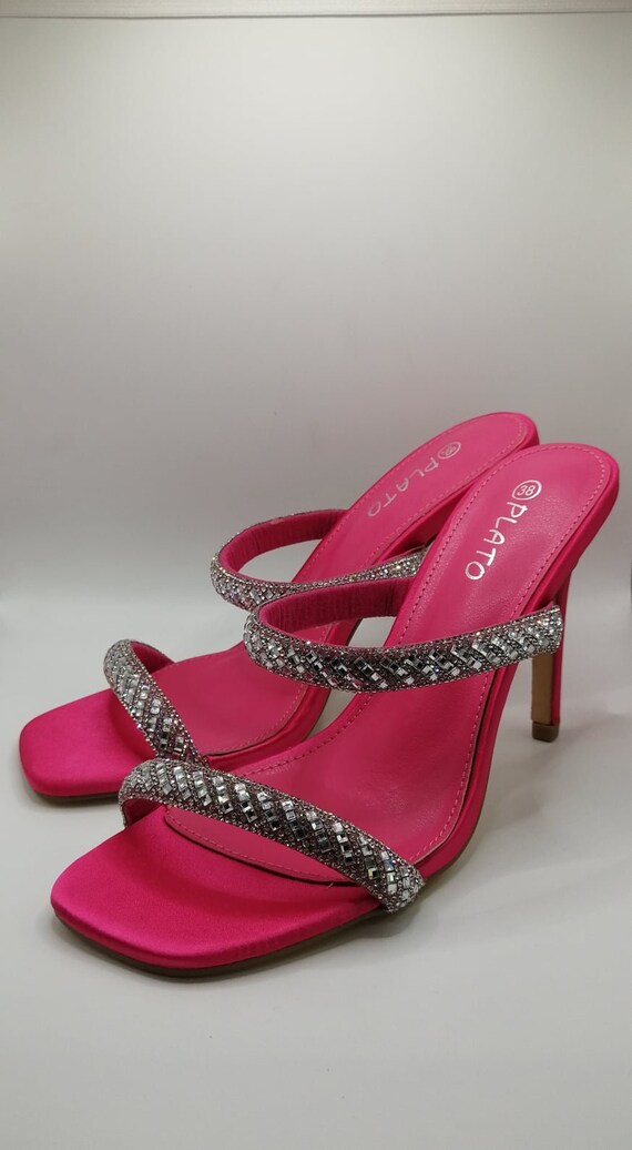Fuchsia mules hotsell