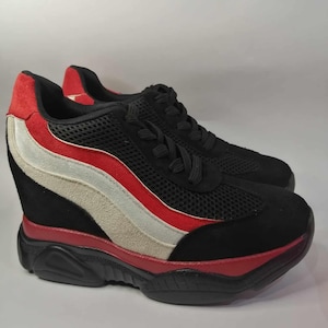 Sneakers with a hidden platform heel!