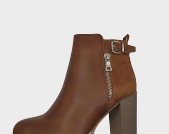 Camel Stiefel mit dickem Absatz !