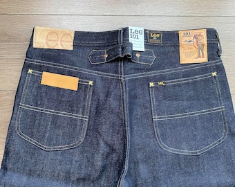 超希少ヴィンテージ Lee 101B Straight Denim Pant Vintage Lee 101B Jeans - Clawmark Faded Denim, Buckle Back, W34 - Etsy