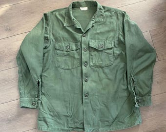 Vintage OG 107 US Army Shirt 1970s | Type 3 Fatigue Utility