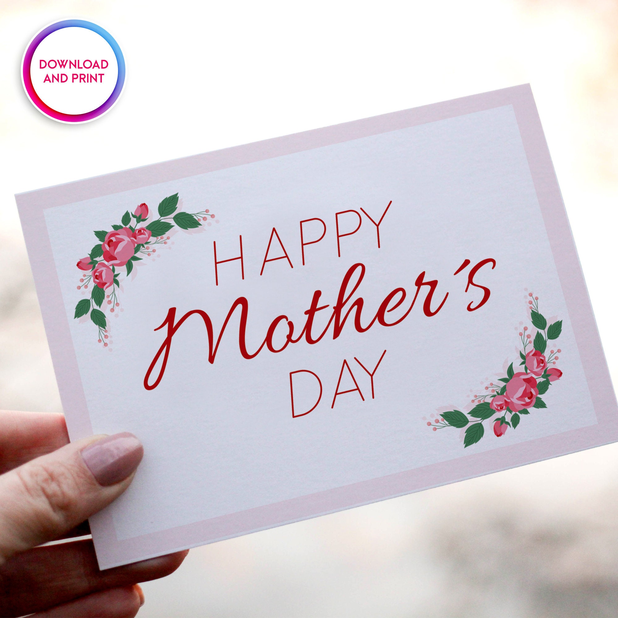 Happy Mothers Day Card Printable Mother S Day Card Mothers Day Card