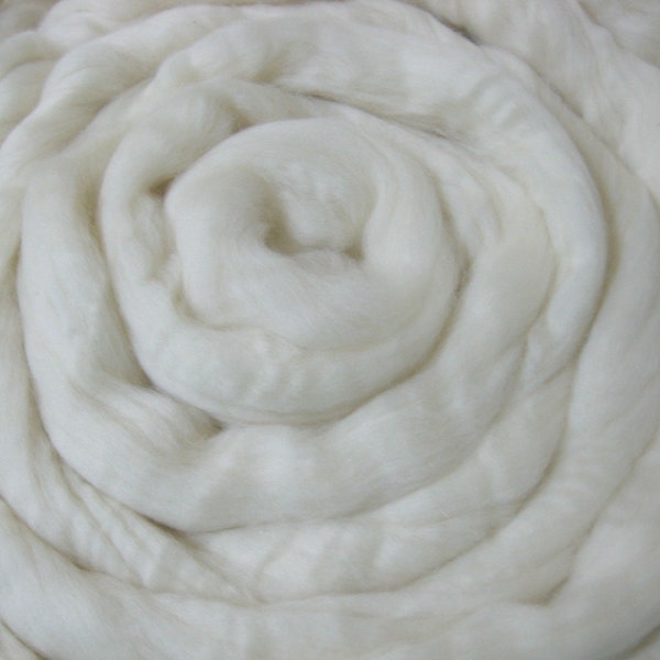 Undyed Natural  Merino Wool Roving -8 Ounces