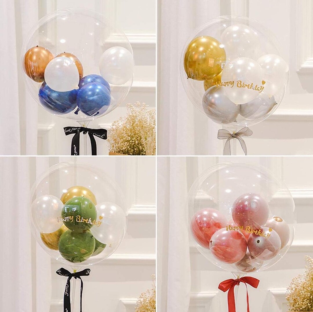 Birthday Ballon Box (can Be Personalised or a Message on Box) - Etsy