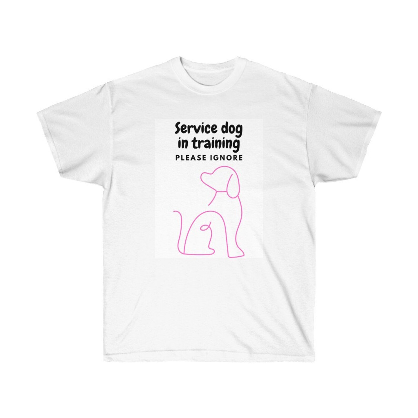 Dienst Hund im Training ignorieren Sie uns Tshirt Etsy