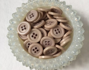 Vintage Buttons Lavender Gray, Set of 30, 9/16" in Diameter