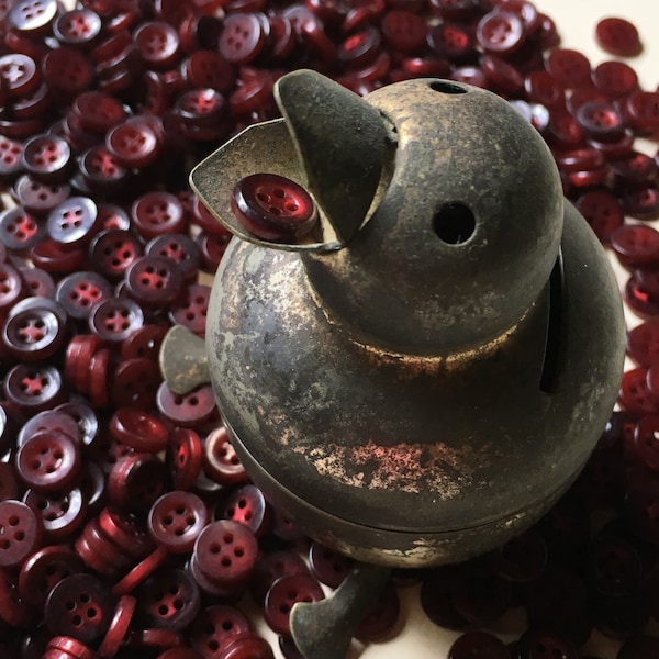 Buttons Dark Red Look Like Tasty Cranberries Set of 40, 7/16" in Diameter