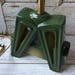 mid-century lamp, atomic lamp, mcm, funky green lamp, antique lighting, green, fiberglass shade, mod,table lamp, modern decor