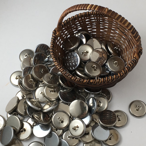 Metal Mirror Buttons - Etsy