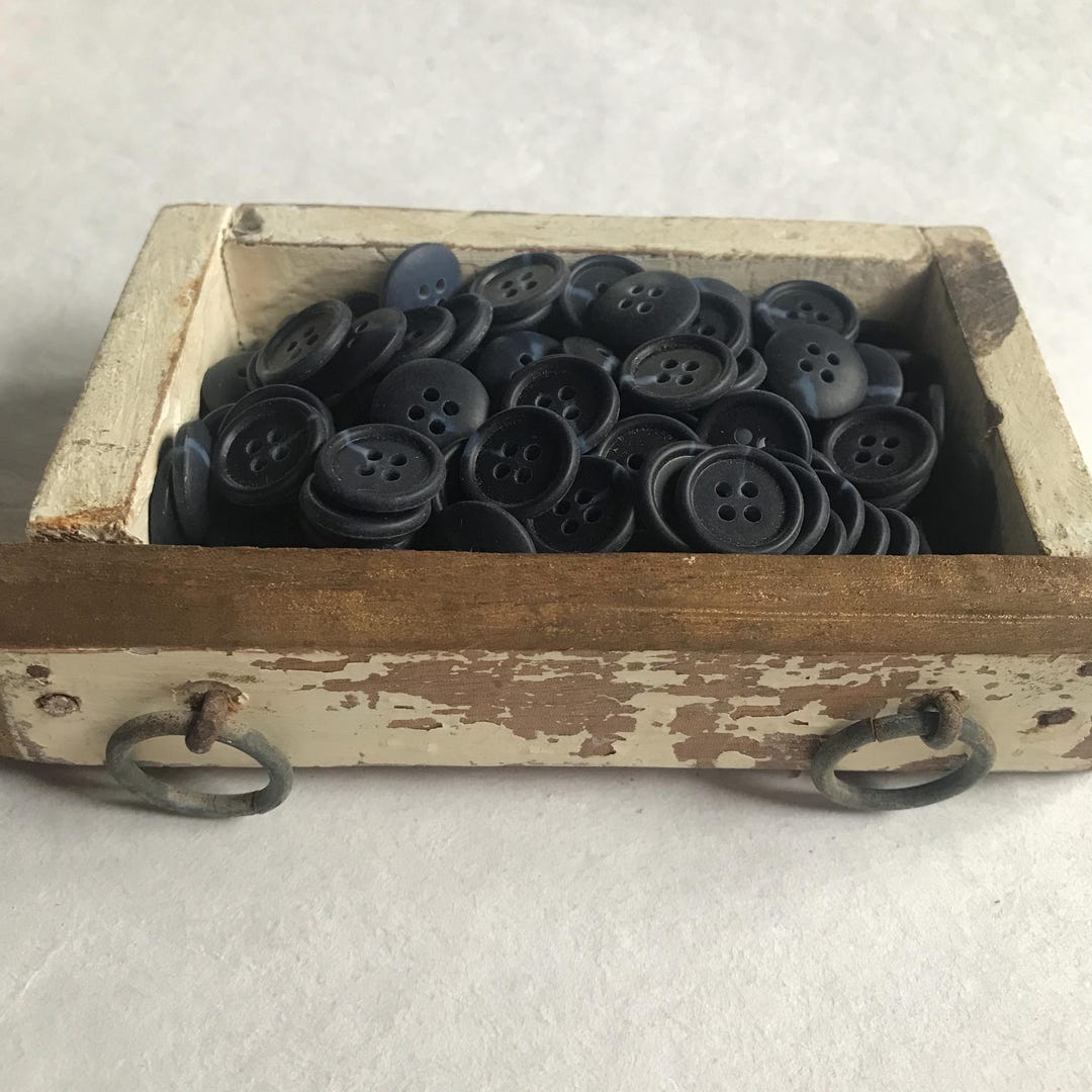 Vintage Matte Dark Blue Buttons, 5/8 Inch, Lot of 25 - Etsy