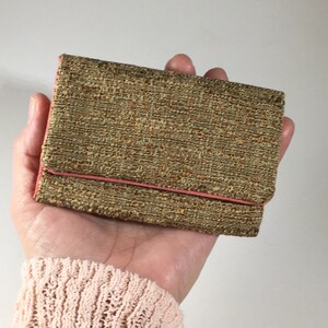 Monedero con forma de tarjeta de regalo hecho a mano ecológicamente, regalo para calcetines