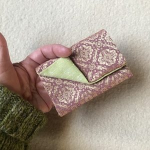 Monedero pequeño de tela, tarjetero de regalo, regalo sostenible