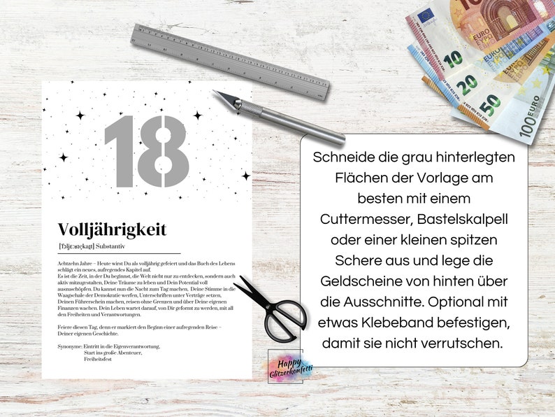 Geldgeschenk zum 18. Geburtstag Volljährigkeit I Definition I Last ...
