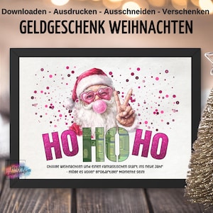 Geldgeschenk Weihnachten Teenager, Weihnachtskarte, Last Minute Weihnachtsgeschenk, Geld verschenken verpacken, PDF Download Ausdrucken