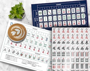 American Mah Jongg Tile Guide for Classic / Standard Tiles – Printable PDF