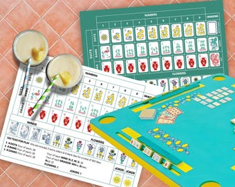 American Mah Jongg Tile Guide – Sun & Lemons Aqua Pool Tiles (PDF)