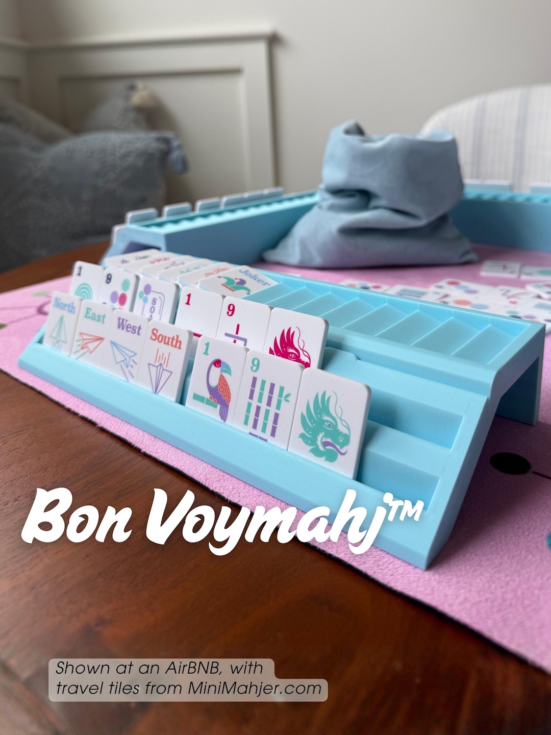 Bon Voymahj™ Travel Mahjong Racks (universal Compatibility With