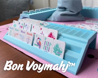 Bon Voymahj™ Travel Mahjong Racks (universal compatibility with ALL skinny travel tiles)