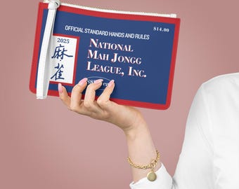 1996-2026 Mahjong Clutch, Modern Style for Standard or Large NMJL Card