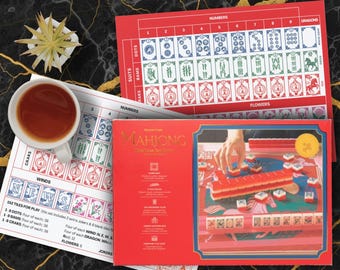 Amerikanischer Mahjong Fliesenleitfaden - Sam's Club JoyC Tiles zum Mondneujahr (druckbare PDF-Datei)